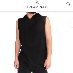 Tuluminati Mens linen tank